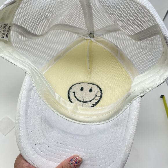 Custom Smiley Face Trucker Cap Fashion Outdoor Adjustable Casual Hat Adjustable - Picture 7 of 7